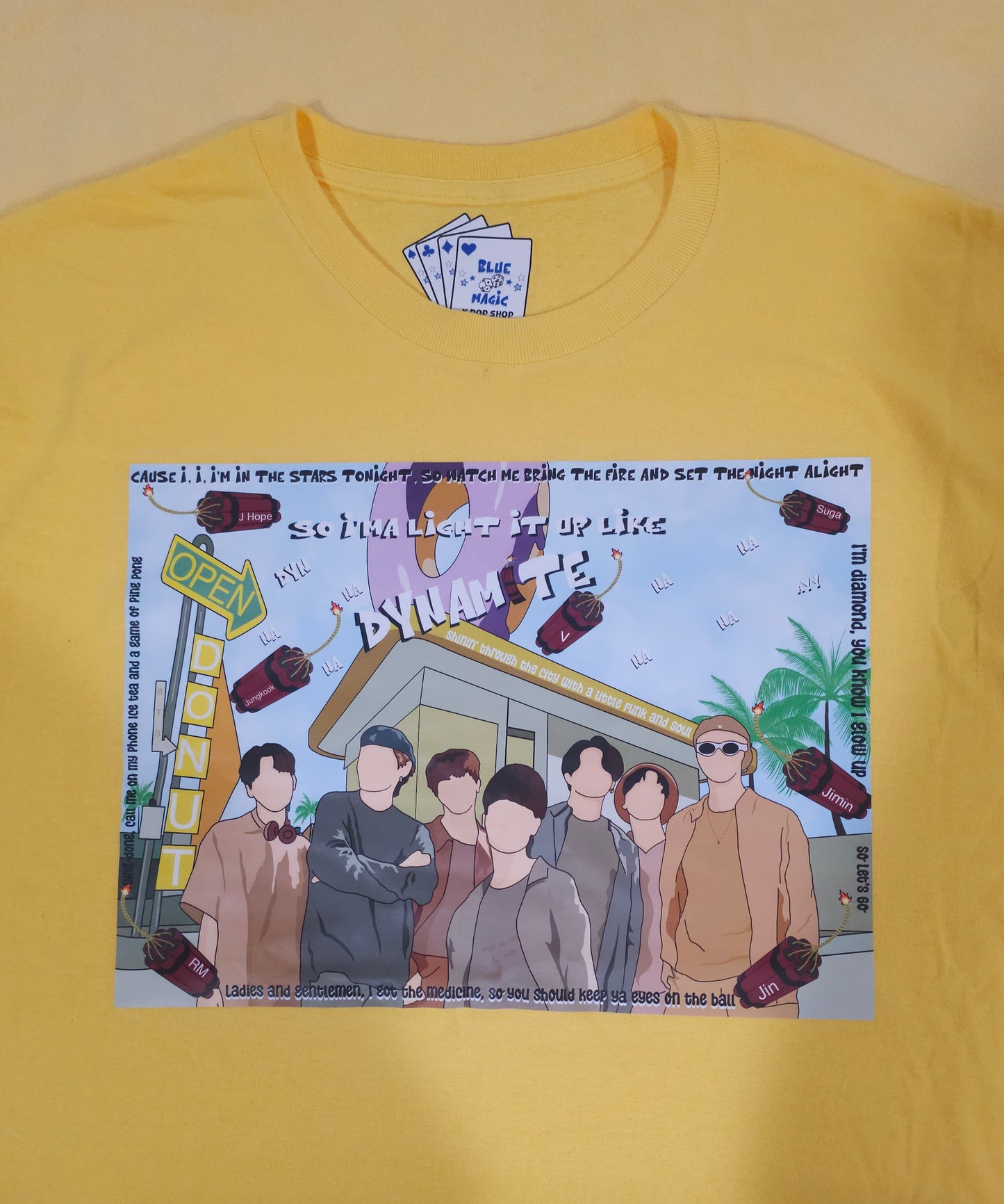 BTS Dynamite Collage Kpop T Shirt
