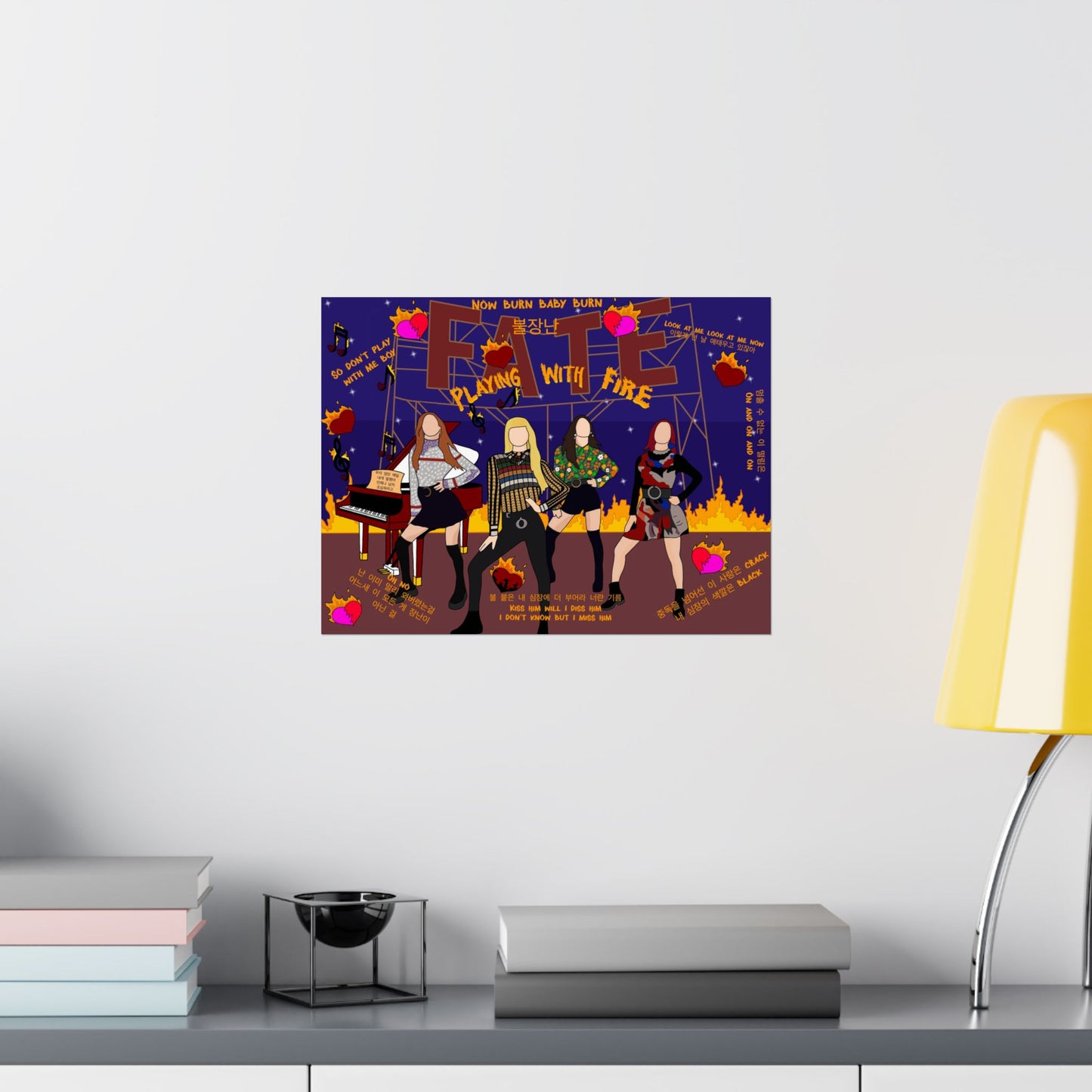 Blackpink Playing With Fire Collage Poster