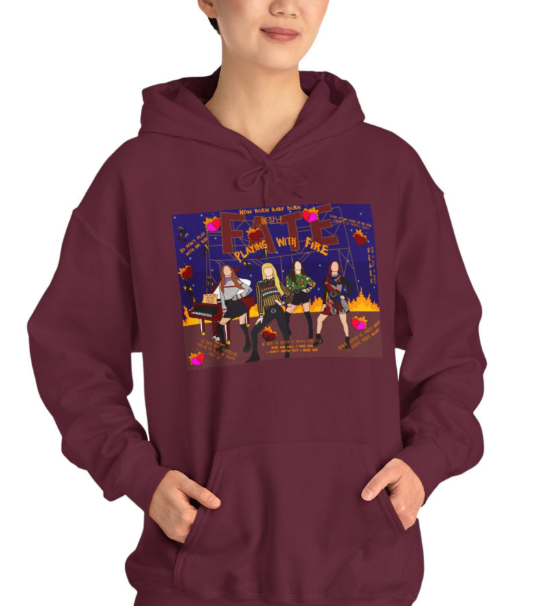 Blackpink Playing With Fire Collage Hoodie