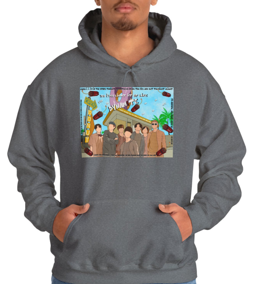 BTS Dynamite Collage Kpop Hoodie