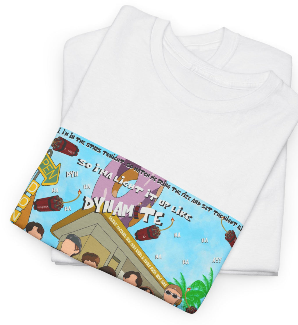BTS Dynamite Collage Kpop T Shirt