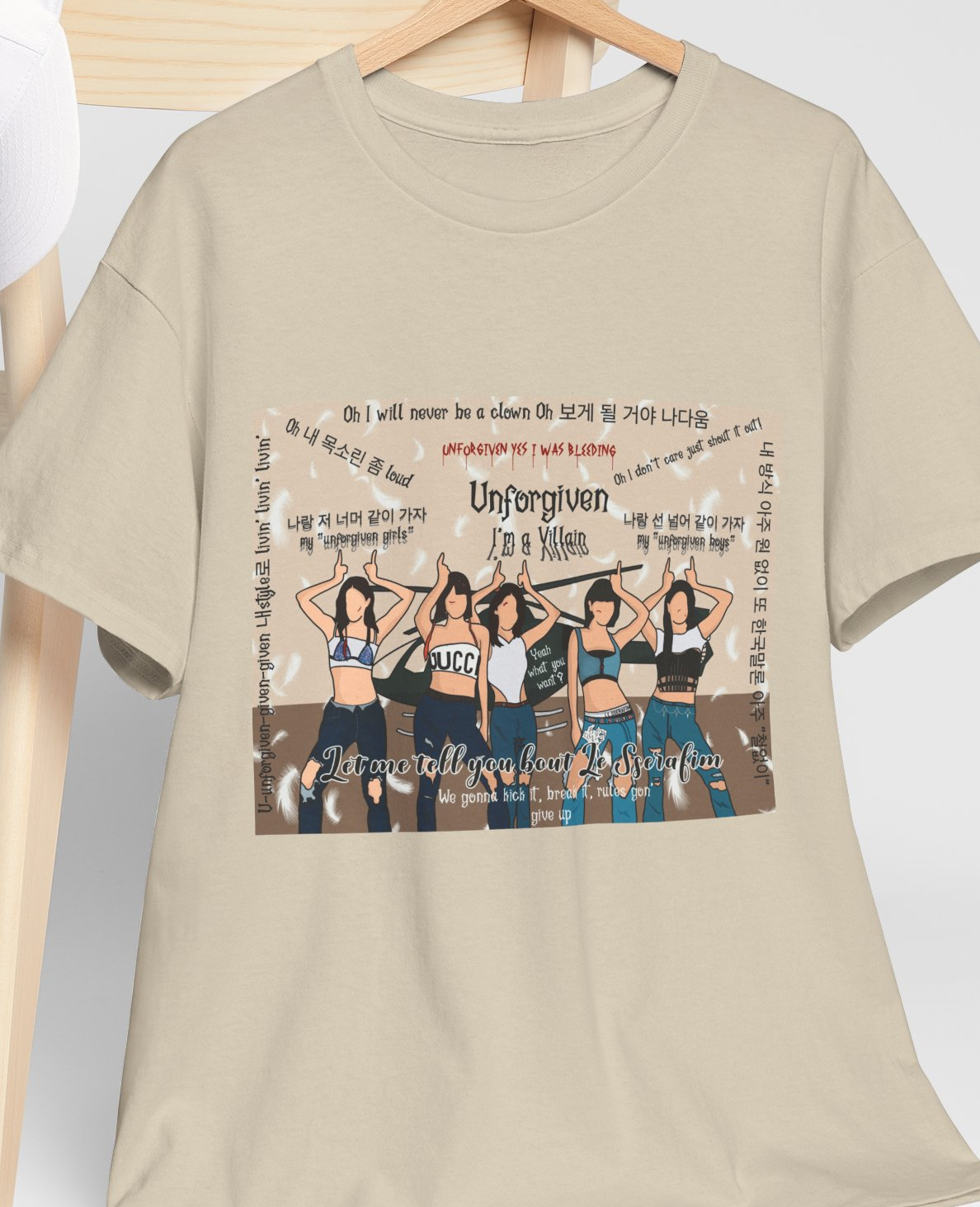 Le Sserafim Unforgiven Collage Kpop Shirt (BleedingVersion)