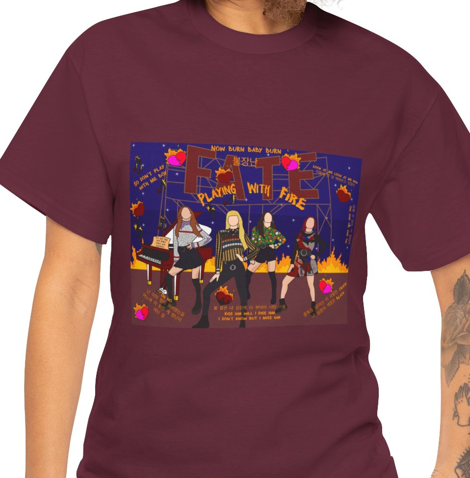 Blackpink Playing With Fire Collage T Shirt