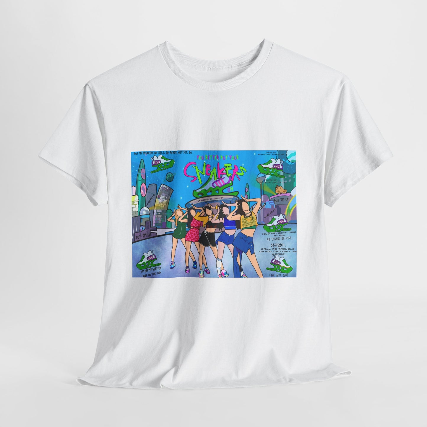 Itzy Sneakers Collage Kpop T Shirt