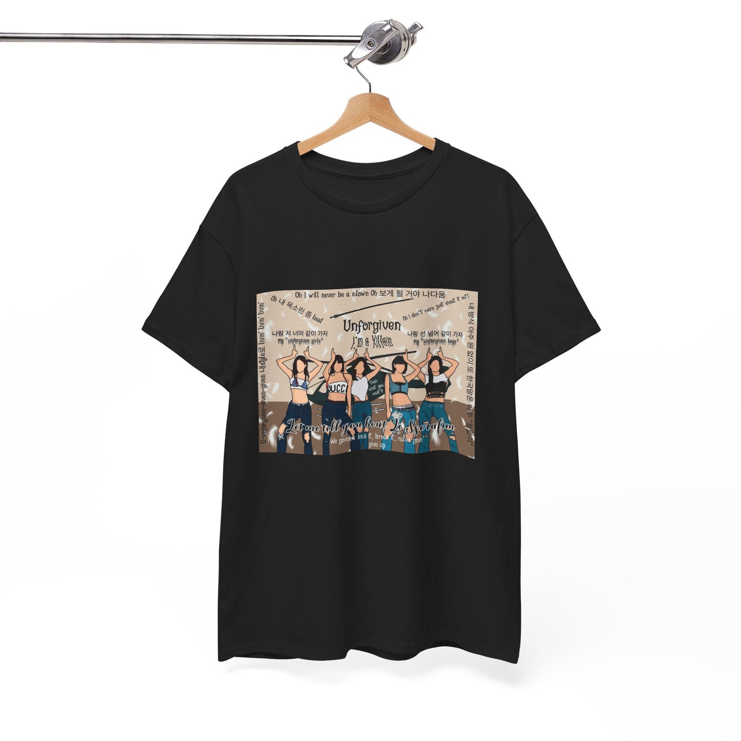 Le Sserafim Unforgiven Collage Kpop Shirt (Arrow Version)