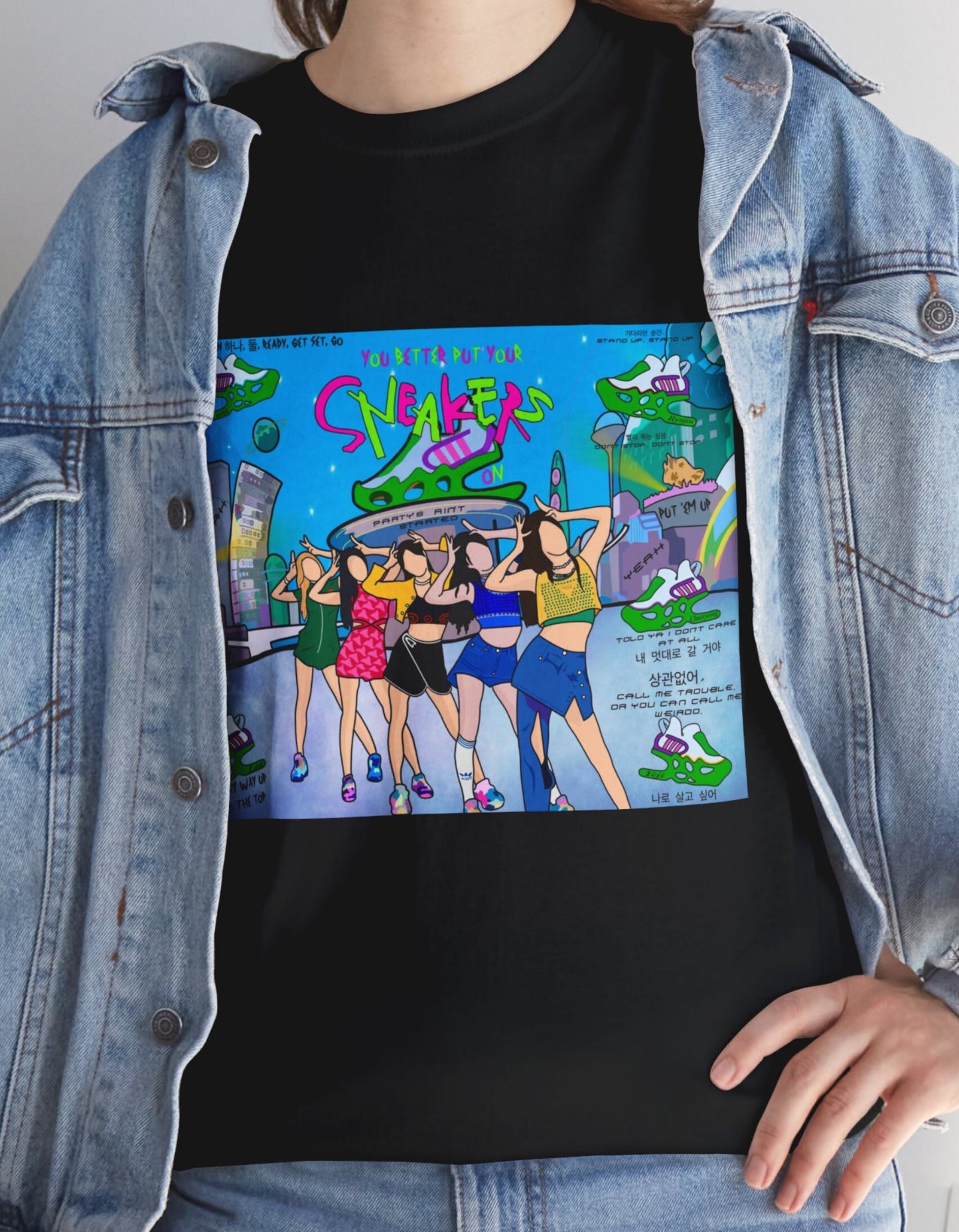 Itzy Sneakers Collage Kpop T Shirt